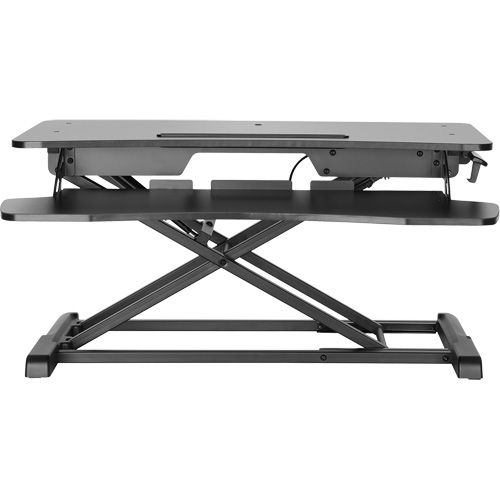 Goya Sit-Stand Workstation, Desktop Unit, 22" H x 31-1/2" W x 24" D, Black Duraquip Inc