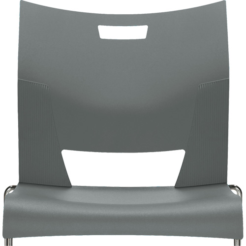 Duet Armless Training Chair, Plastic, 33-1/4" High, 350 lbs. Capacity, Grey Duraquip Inc