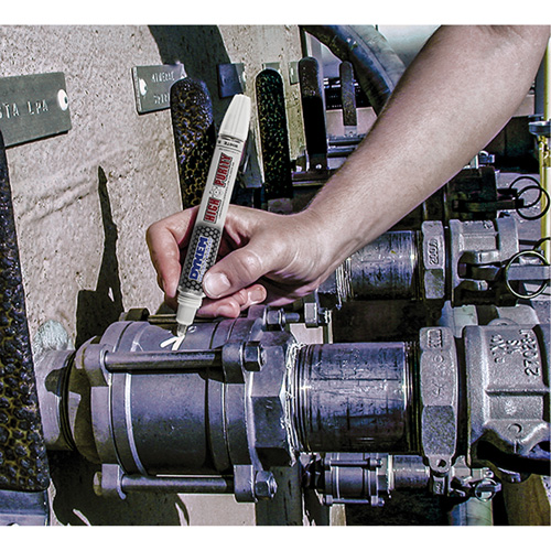 Marqueur de peinture &agrave; pointe en feutre, Liquide, Blanc Duraquip Inc