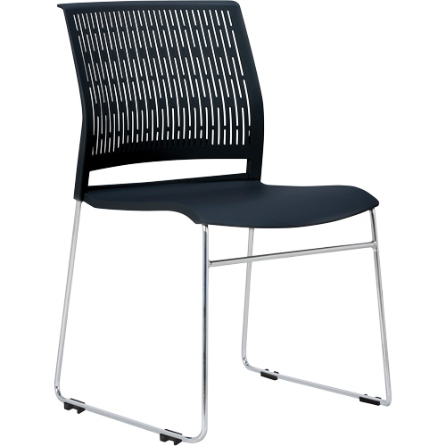 Chaises empilables s&eacute;rie Activ, Polypropyl&egrave;ne, Hauteur 32-3/8", Capacit&eacute; 275 lb, Noir Duraquip Inc