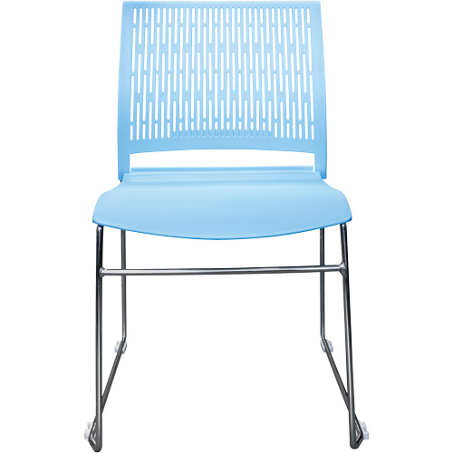 Chaises empilables s&eacute;rie Activ, Polypropyl&egrave;ne, Hauteur 32-3/8", Capacit&eacute; 275 lb, Bleu Duraquip Inc