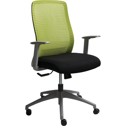 Chaise de bureau ajustable s&eacute;rie Era, Tissu/Mailles, Vert, Capacit&eacute; 275 lb Duraquip Inc