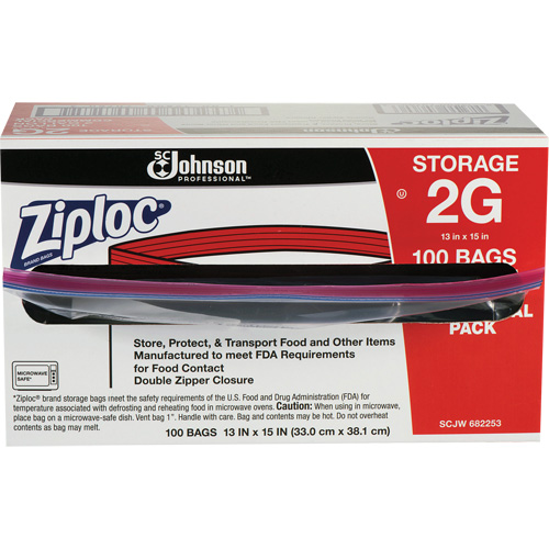 Ziploc&reg; Double Zip Food Storage Bags Duraquip Inc