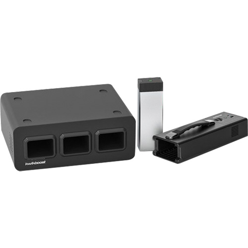 Base de poste de recharge KwikBoost EdgePower pour 3 batteries Duraquip Inc