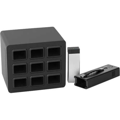 Base de poste de recharge KwikBoost EdgePower pour 9 batteries Duraquip Inc