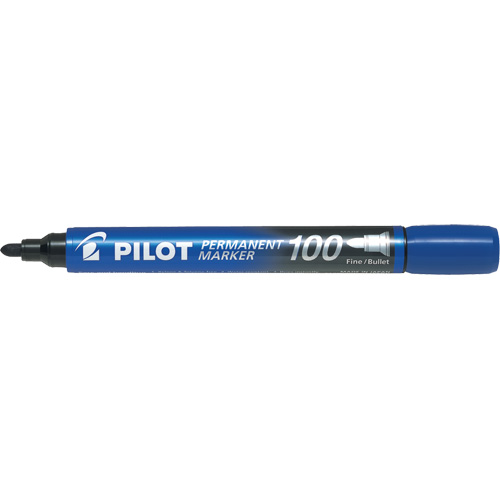 Series 100 Permanent Marker, Bullet, Blue Duraquip Inc