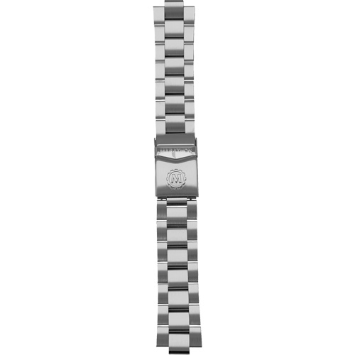 Grande montre automatique de plong&eacute;e avec feuille d'&eacute;rable gris et bracelet en acier inoxydable, Num&eacute;rique, &agrave; piles, 41 mm, Argent Duraquip Inc