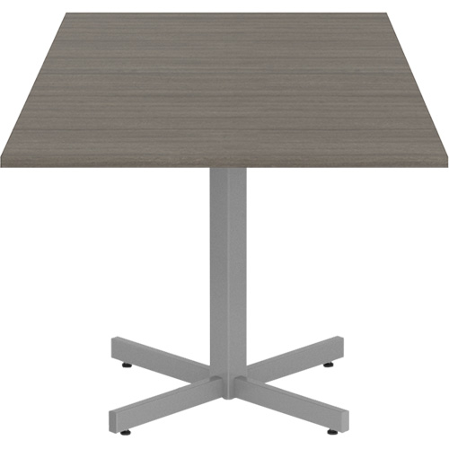 Newland Height-Adjustable Square Table, 36" L x 36" W x 29" H, 1" Top, Laminate, Brown Duraquip Inc