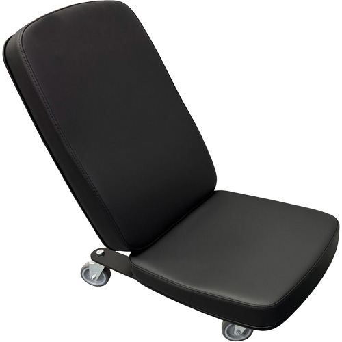 FLEX Mini Industrial Chair, Vinyl, Black, 280 lbs. Capacity Duraquip Inc