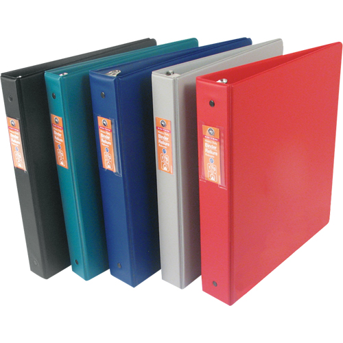 Vinyl Binders, 11" x 8-1/2" x 2", Green Duraquip Inc