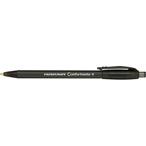 Stylo ComfortMate, Noir, 1 mm, R&eacute;tractable Duraquip Inc