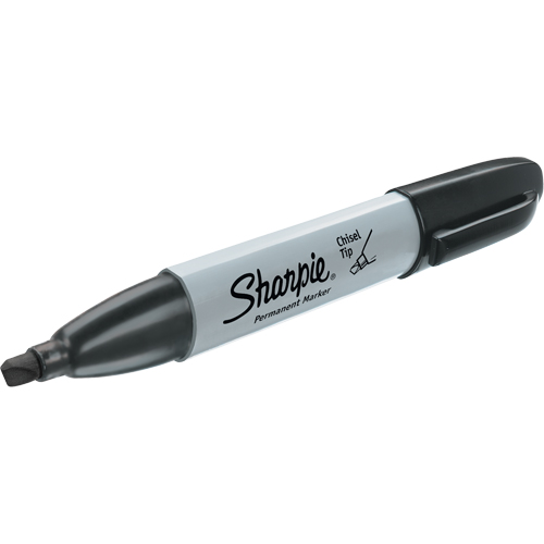 Permanent Marker, Chisel, Black Duraquip Inc