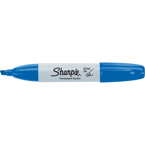 Permanent Marker, Chisel, Blue Duraquip Inc