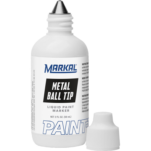 Paint-Riter avec pointe en bille m&eacute;tallique, Liquide, Noir Duraquip Inc