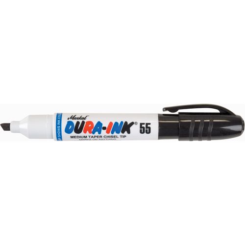 Dura-Ink&reg; 55 Permanent Marker, Black, Chisel Tip Duraquip Inc