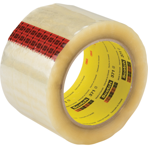 Scotch&reg; Box Sealing Tape 371, Hot Melt Adhesive, 1.9 mils, 36 mm (1-1/2") x 914 m (2998') Duraquip Inc