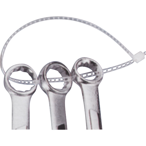 Attaches avec encoches, Longueur 7", R&eacute;sistance &agrave; la traction 40 lb, Naturel Duraquip Inc