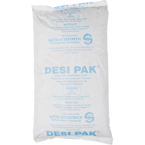D&eacute;shydratants, Argile, sac Tyvek Duraquip Inc
