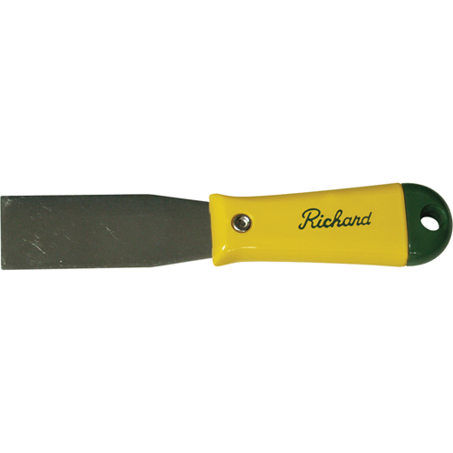 Putty Knife with Plastic Handle, 1-3/16", Carbon Steel Blade Duraquip Inc