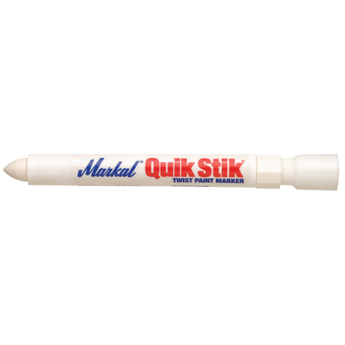 Quik Stik&reg; Twist-Up Paint Markers, Solid Stick, White Duraquip Inc