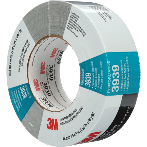 Ruban adh&eacute;sif 3939, 9 mils, Argent, 48 mm (2") x 55 m (180') Duraquip Inc