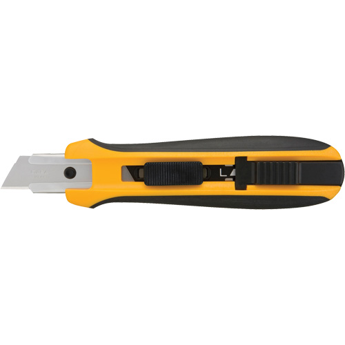 Five-Position Safety Knife, 18 mm, Silver, Rubber Handle Duraquip Inc