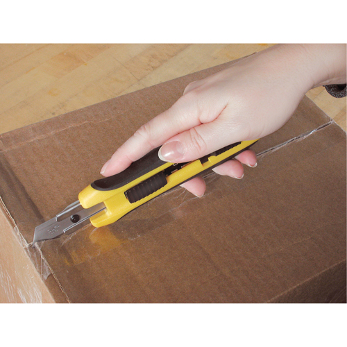 Five-Position Safety Knife, 18 mm, Silver, Rubber Handle Duraquip Inc