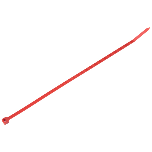 Intermediate Cable Ties, 8" Long, 40 lbs. Tensile Strength, Red Duraquip Inc