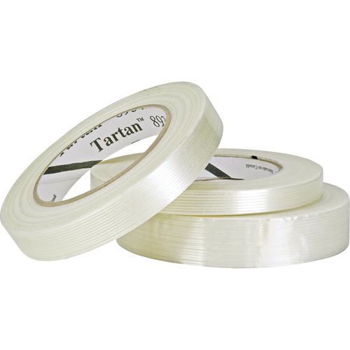 Tartan 8934 Filament Tape, 4 mils Thick, 12 mm (1/2") x 55 m (180')  Duraquip Inc
