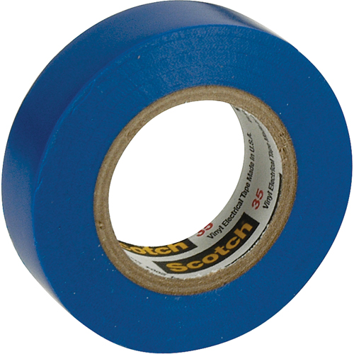 Scotch&reg; 35 Colour Coded Tape, 12.7 mm (1/2") x 20.1 m (66'), Blue, 7 mils Duraquip Inc