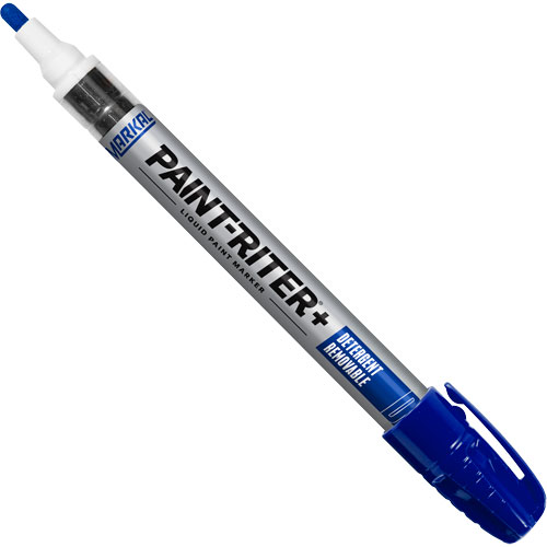 Marqueur &agrave; peinture nettoyable au d&eacute;tergent Paint-Riter+, Liquide, Bleu Duraquip Inc