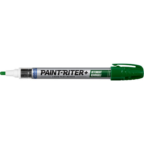 Marqueur &agrave; peinture nettoyable au d&eacute;tergent Paint-Riter+, Liquide, Vert Duraquip Inc