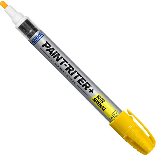 Paint-Riter&reg;+ Water Removable Paint Marker, Liquid, Yellow Duraquip Inc
