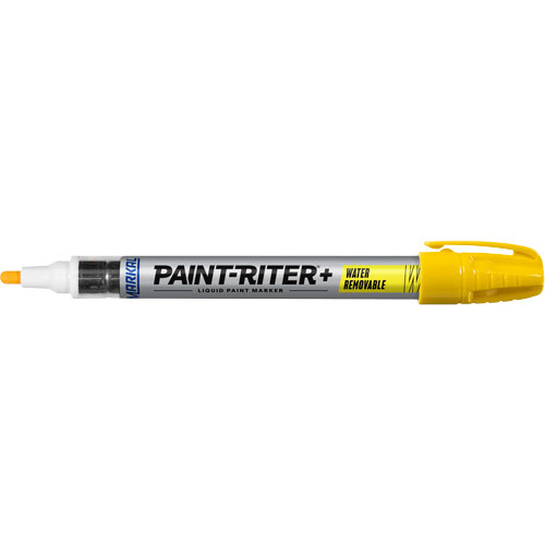 Paint-Riter&reg;+ Water Removable Paint Marker, Liquid, Yellow Duraquip Inc