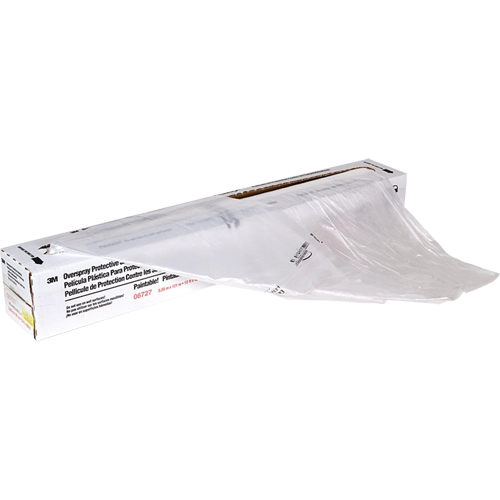 Feuille de protection contre l'exc&egrave;s de projection, 400' lo x 12' la, Plastique Duraquip Inc