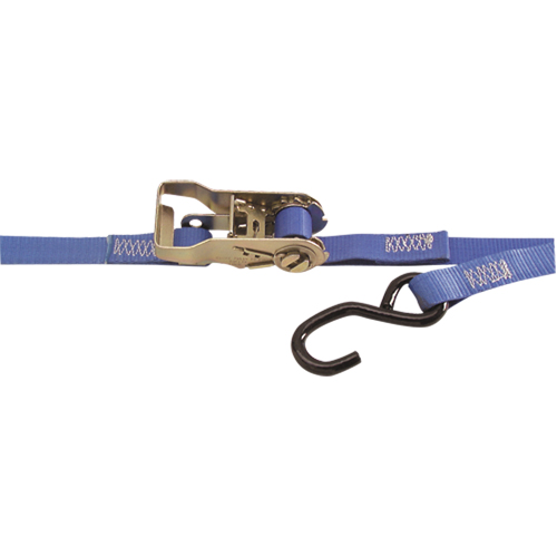 Heavy-Duty Utility Straps, S-Hook, 1" W x 15' L, 500 lbs. (230 kg) Working Load Limit Duraquip Inc
