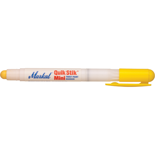 Quik Stik&reg; Mini Paint Marker, Solid Stick, Yellow Duraquip Inc