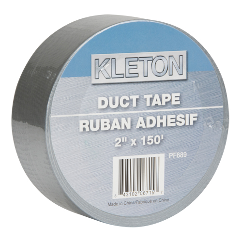 Utility Grade Duct Tape, 6 mils, Silver, 50 mm (2") x 45 m (148') Duraquip Inc