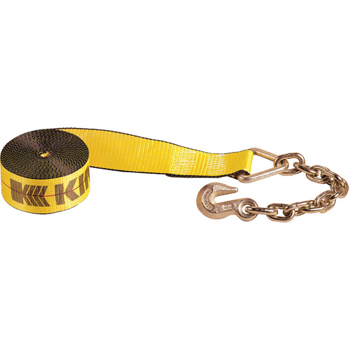 Winch Strap with Chain Anchor Duraquip Inc