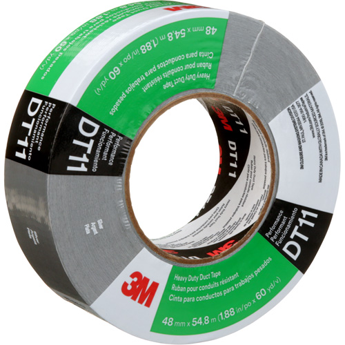 Ruban adh&eacute;sif robuste DT11, 11 mils, Argent, 48 mm (2") x 55 m (180') Duraquip Inc
