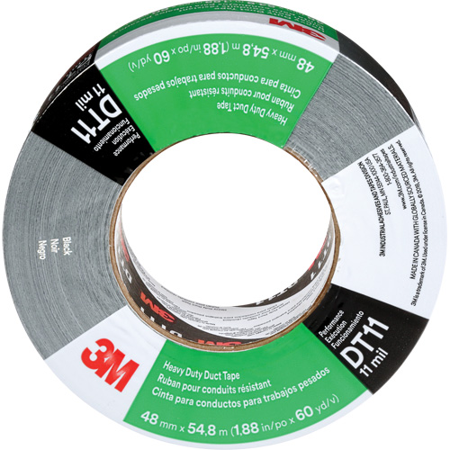 Ruban adh&eacute;sif robuste DT11, 11 mils, Noir, 48 mm (2") x 55 m (180') Duraquip Inc