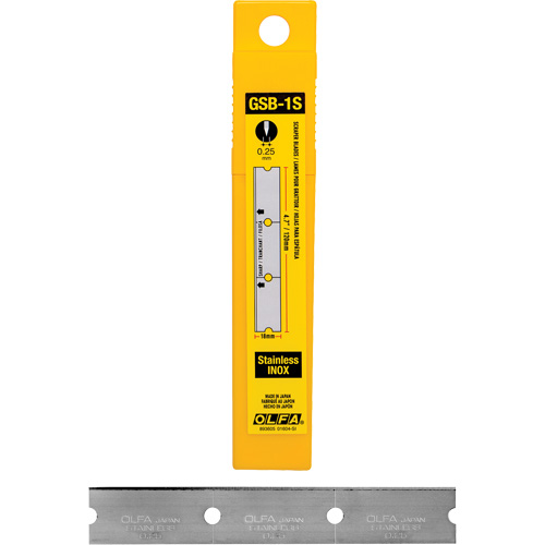 Glass Scraper Replacement Blades, Single Style Duraquip Inc