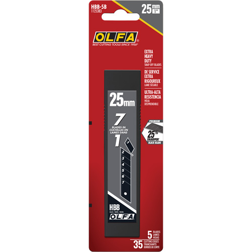 Ultra-Sharp Black Replacement Blades, Snap-Off Style Duraquip Inc