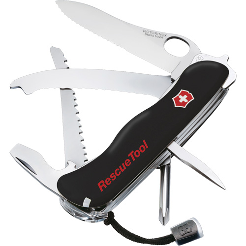 RescueTool Pocket Knife, 12 Functions, 0.3 lbs. Duraquip Inc