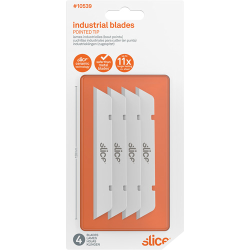 Slice Pointed Tip Finger-Friendly Replacement Blade, Single Style Duraquip Inc