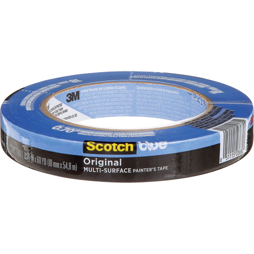 ScotchBlue Original Multi-Surface Painter's Tape 2090, 18 mm (3/4") x 54.8 m (180'), Blue Duraquip Inc