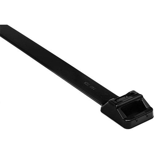 Heavy-Duty Cable Ties, 20" Long, 250 lbs. Tensile Strength, Black Duraquip Inc