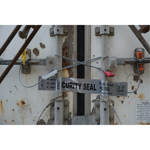 High Security Security Seal, 12", Metal, Cable Seal Duraquip Inc