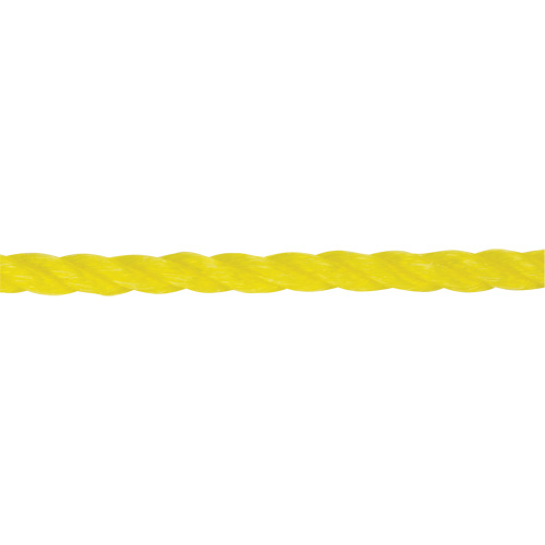 Corde jaune tress&eacute;e 1/4", Polypropyl&egrave;ne, 1300' Duraquip Inc