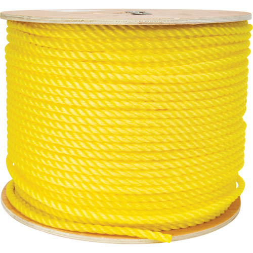 3/8" Braided Yellow Rope, Polypropylene, 630' Duraquip Inc
